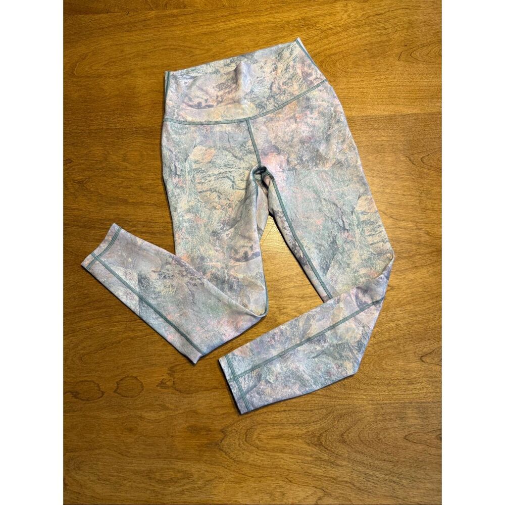 Fabletics Women's Define High Rise Powerhold 7/8 Leggings Moonrock Pastel Sz XS